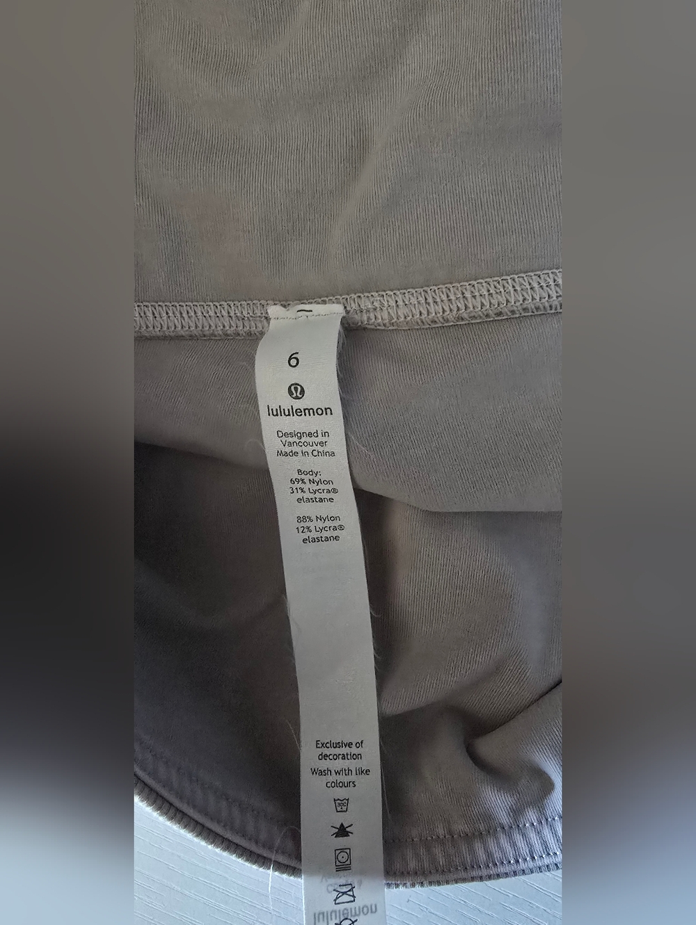 Lululemon Wunder Under Ribbed Crop 23" Leggings - Washed French Clay - Picture 12 of 13